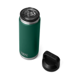 Yeti Rambler Bottle met Chug Cap, 26 oz/769 ml, black forest green