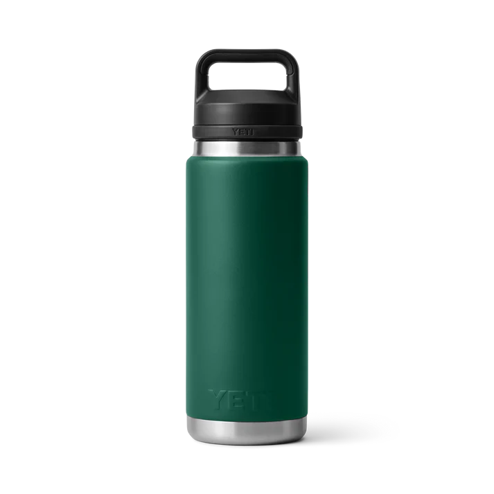 Yeti Rambler Bottle met Chug Cap, 26 oz/769 ml, black forest green
