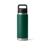 Yeti Rambler Bottle met Chug Cap, 26 oz/769 ml, black forest green