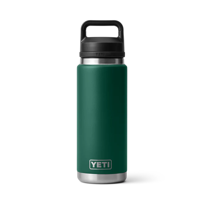 Yeti Rambler Bottle met Chug Cap, 26 oz/769 ml, black forest green