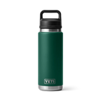 Yeti Rambler Bottle met Chug Cap, 26 oz/769 ml, black forest green