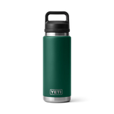 Yeti Rambler Bottle met Chug Cap, 26 oz/769 ml, black forest green