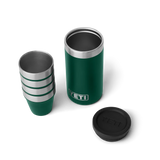 Yeti Shot Glasses & Case, black forest green