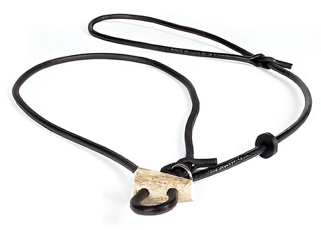 Sliplijn Rondleder  6 mm met stop  in 120 of 150 cm