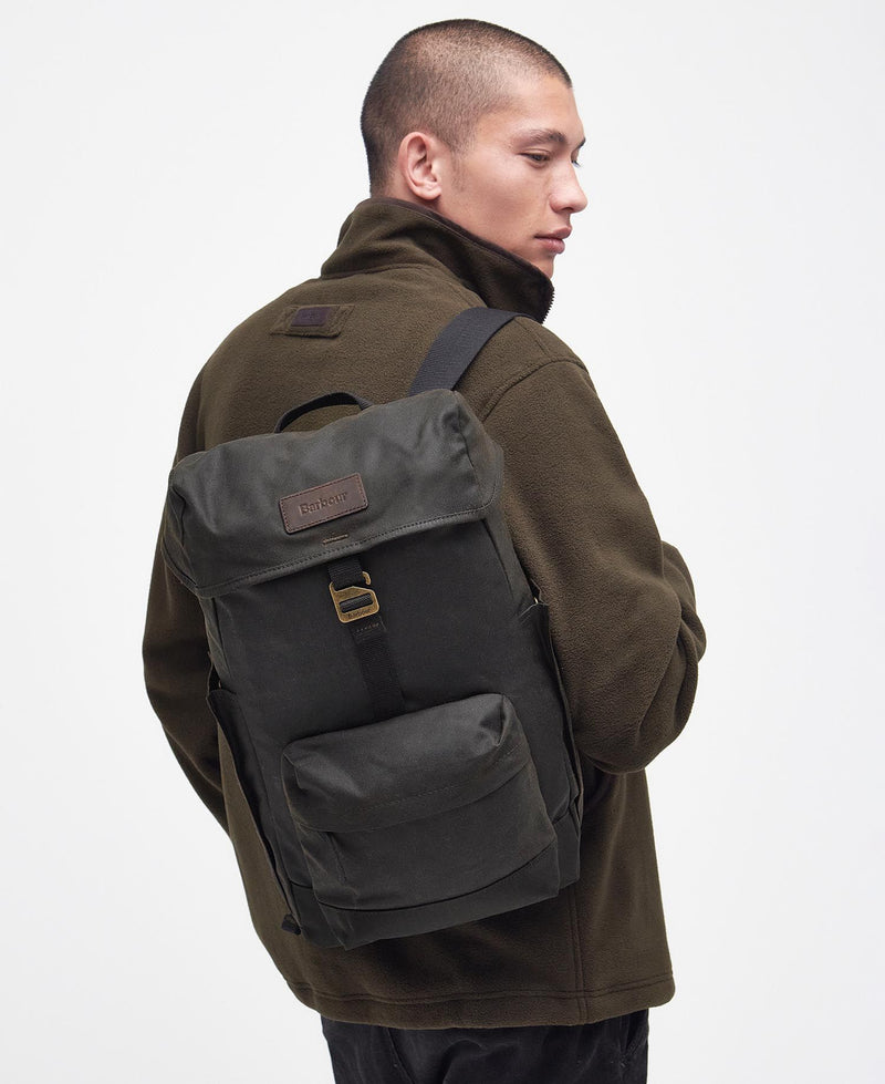 Load image into Gallery viewer, Barbour Essential Wax Backpack, olive
