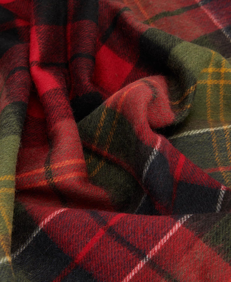 Load image into Gallery viewer, Barbour Brack Patchwork Tartan Scarf, cardinal/classic
