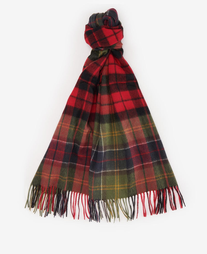 Load image into Gallery viewer, Barbour Brack Patchwork Tartan Scarf, cardinal/classic
