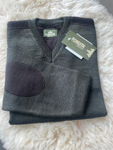 Foresta Victor herentrui met V-hals, olive