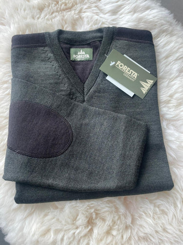 Foresta Victor herentrui met V-hals, olive