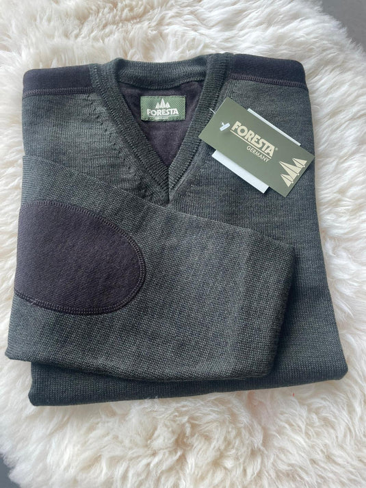 Foresta Victor herentrui met V-hals, olive