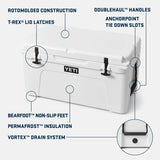 Yeti Tundra 65 koelbox, olive/king crab orange/upland birds