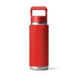 Yeti Rambler Straw Bottle, 26 oz/769 ml, rescue red