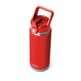 Yeti Rambler Straw Bottle, 26 oz/769 ml, rescue red