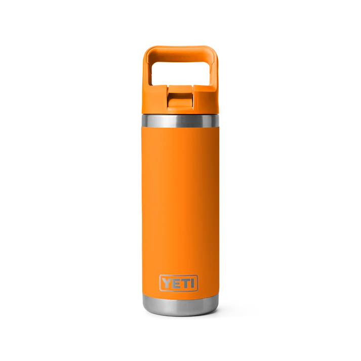 Yeti Rambler Straw Bottle, 18 oz/532 ml, king crab orange
