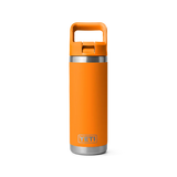 Yeti Rambler Straw Bottle, 18 oz/532 ml, king crab orange