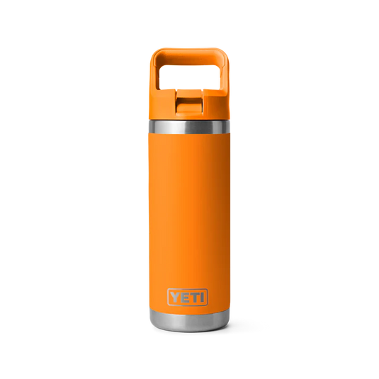 Yeti Rambler Straw Bottle, 18 oz/532 ml, king crab orange