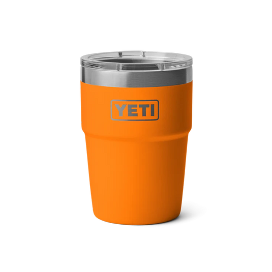 Yeti Rambler Stackable, stapelbare beker met magslider deksel, 16 oz/473 ml, king crab orange
