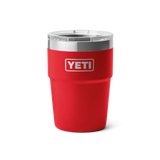 Yeti Rambler met magslider deksel, stapelbaar, 16 oz/473 ml, rescue red