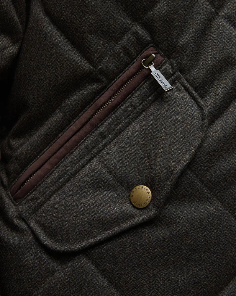 Afbeelding laden in Galerijviewer, Barbour Winter Shoveler Quilted Jacket, dark olive
