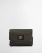 Barbour Wax Hanging Washbag, olive