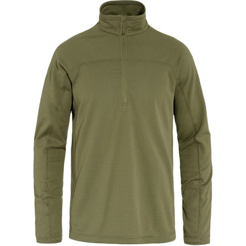Fjällräven Abisko Lite Fleece Half Zip M, green