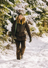 Pinewood Smaland Abisko 2.0 Lady Jacket, suede brown