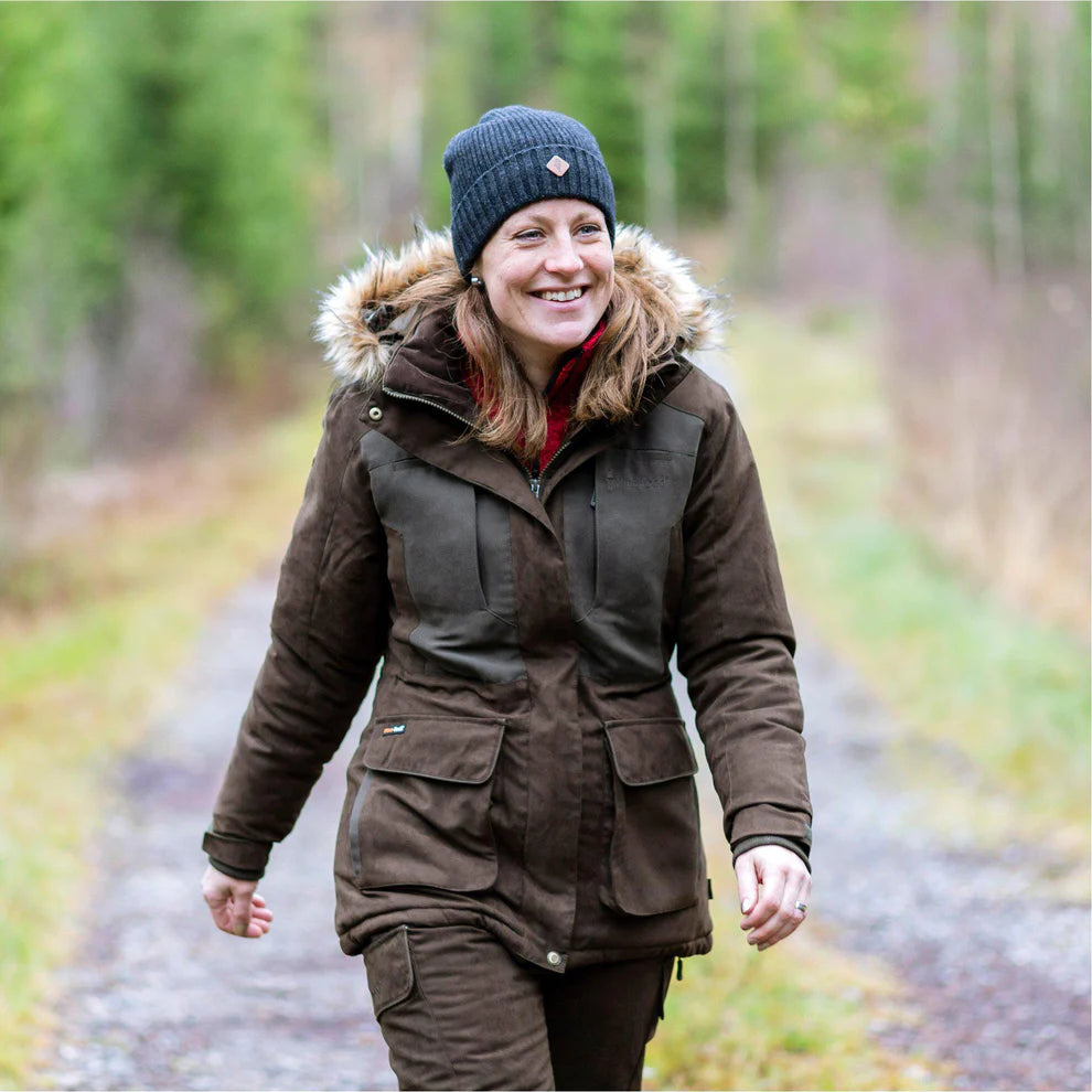 Pinewood Smaland Abisko 2.0 Lady Jacket, suede brown