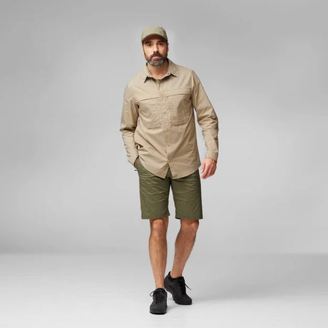 Fjällräven Abisko Trail Shirt LS M, fossil