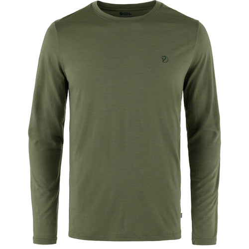 Fjällräven Abisko Wool M, long sleeves, laurel green