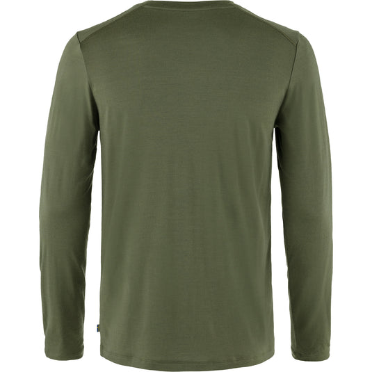 Fjällräven Abisko Wool M, long sleeves, laurel green