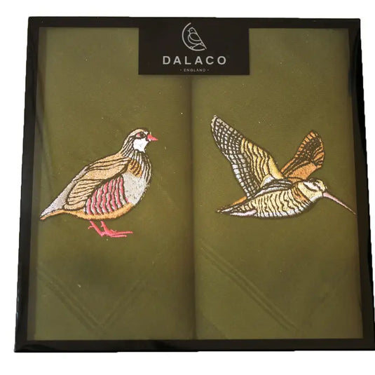 David Aster zakdoeken, houtsnip en patrijs