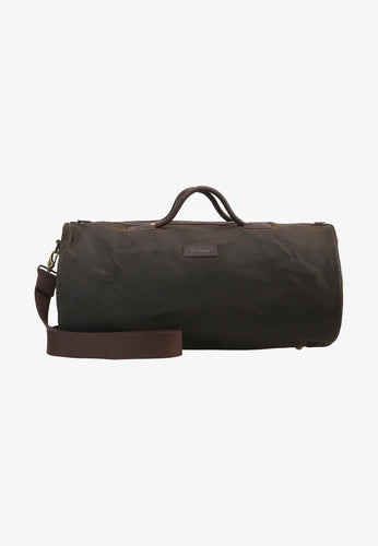 Barbour Wax Holdall Duffle Bag, olive