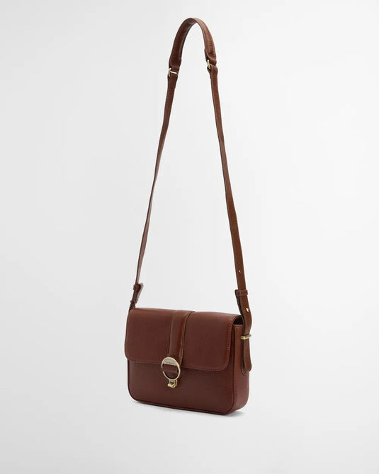Barbour Rosa Leather Crossbody Bag, brown