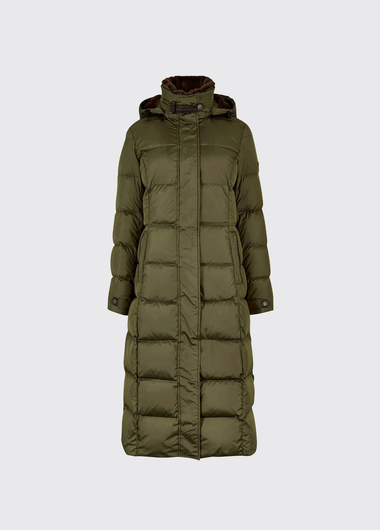 Dubarry Aldborough dames lange donsjas, olive