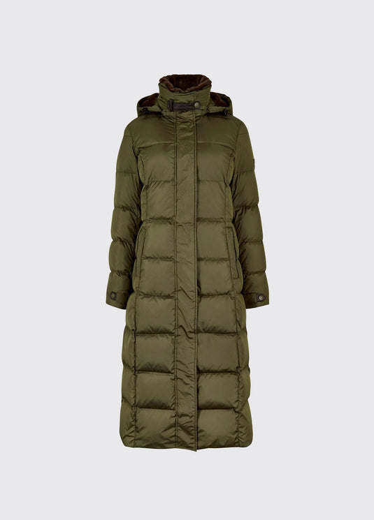 Dubarry Aldborough dames lange donsjas, olive