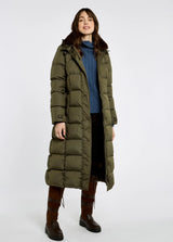 Dubarry Aldborough dames lange donsjas, olive