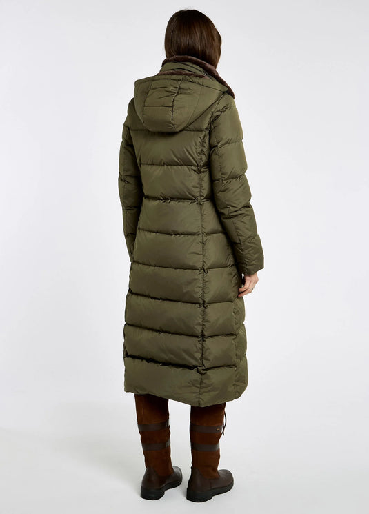 Dubarry Aldborough dames lange donsjas, olive