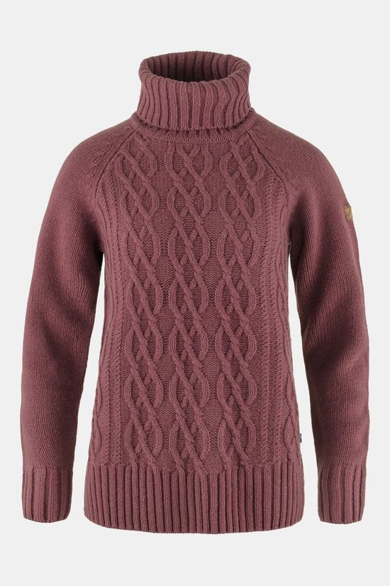 Laden Sie das Bild in Galerie -Viewer, Fjällräven Övik Cable Knit Roller Neck W - Het Brabants Jachthuis
