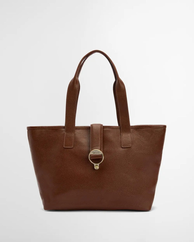 Afbeelding laden in Galerijviewer, Barbour Alder Leather Tote Bag, brown
