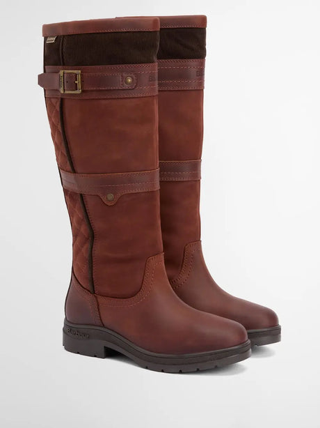 Barbour Beaconsfield Knee-High Boots, mahogony