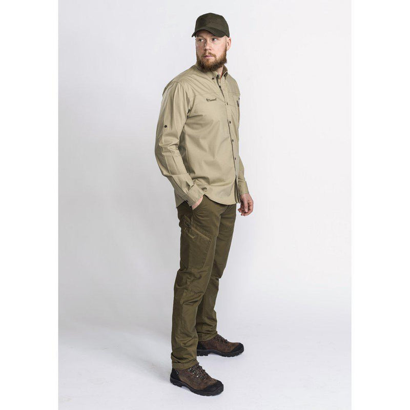 Laden Sie das Bild in Galerie -Viewer, Pinewood Tiveden InsectSafe Shirt Heren Light Khaki - Het Brabants Jachthuis
