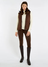 Dubarry Ballyhale Dames Suède Gilet, walnut