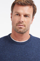 Barbour Tisbury Crew Neck Jumper, deep blue