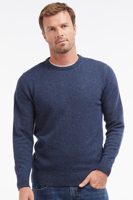 Barbour Tisbury Crew Neck Jumper, deep blue