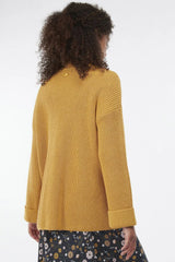Barbour Ferryside Knitted Cardigan, mustard