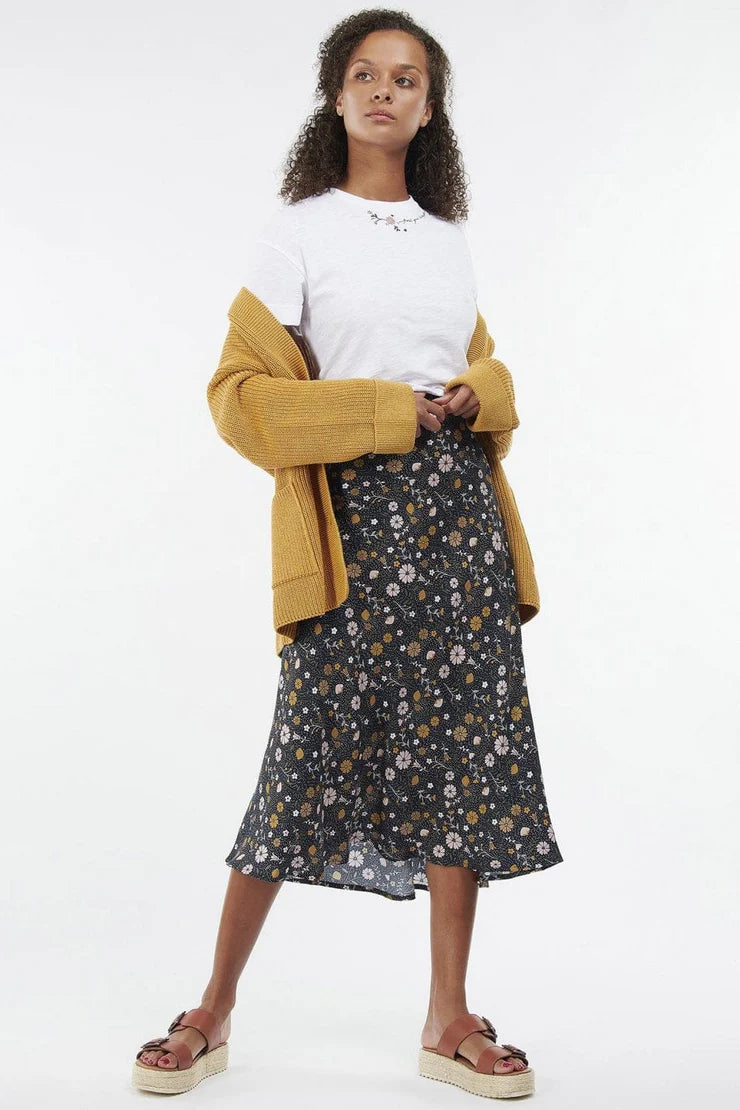 Barbour Ferryside Knitted Cardigan, mustard