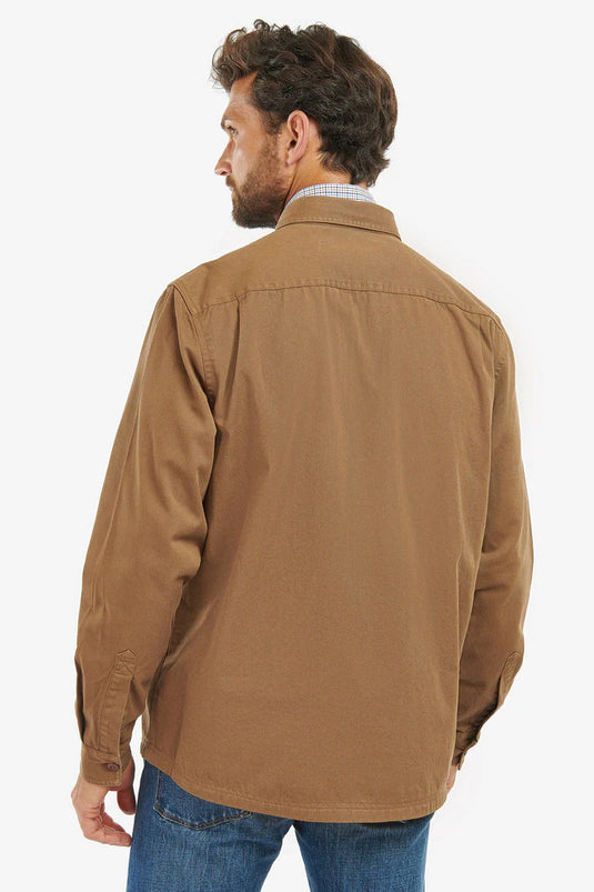 Barbour Rydale Overshirt, dark sand