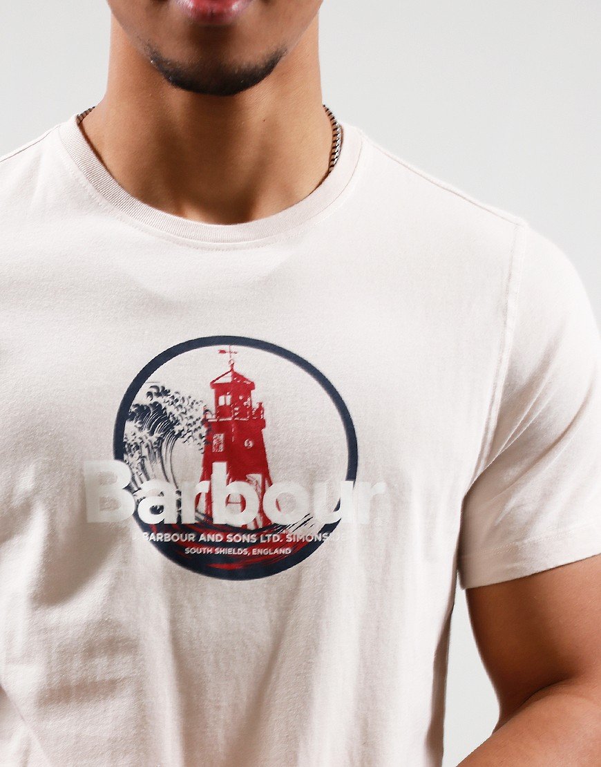 Barbour Break Graphic T-Shirt M, rainy day