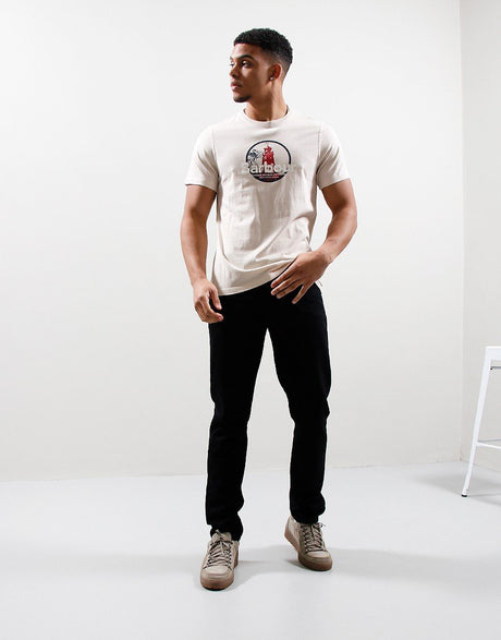 Barbour Break Graphic T-Shirt M, rainy day