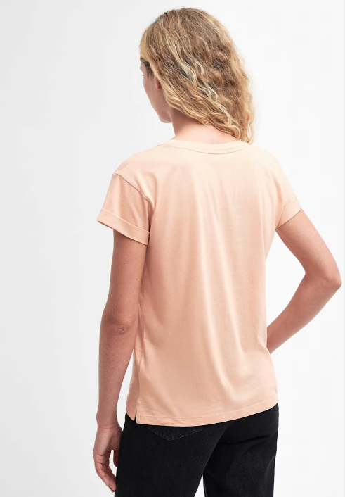 Barbour Kenmore T-shirt, soft apricot